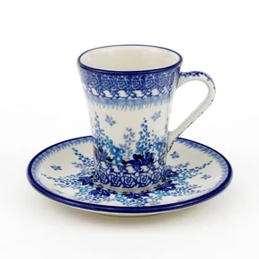 Filiżanka i spodek espresso F70 0,11l  <br> 3277X Kwiat ostróżki